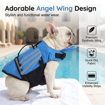 🥳 2026 HOT SALE 🐶 50% OFF | Reflective Angel Wing Dog Life Jacket