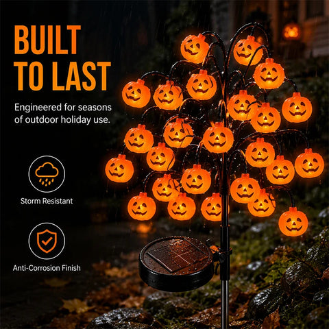 🎃 Halloween Pumpkin Solar Branch Lights – Waterproof & 50% OFF 🦇